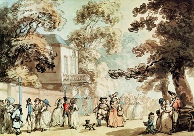 Giardini di primavera, Ranelagh da Thomas Rowlandson